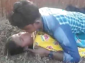 Erotic intercourse in a rural Indian village outdoors
