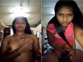 Pretty woman stripping and dancing for her man on camera for money.